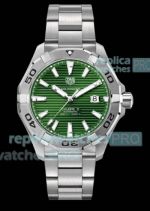 Swiss Replica Tag Heuer Aquaracer 300M Watch SS Green Dial 43MM